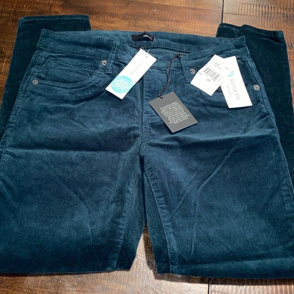 Edyson pants Hampton Skinny Forrest green corduroy 26P